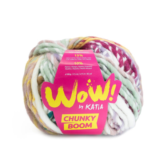 Katia WOW Chunky Boom in kleur 300 - Stoer chunky garen voor breien en haken