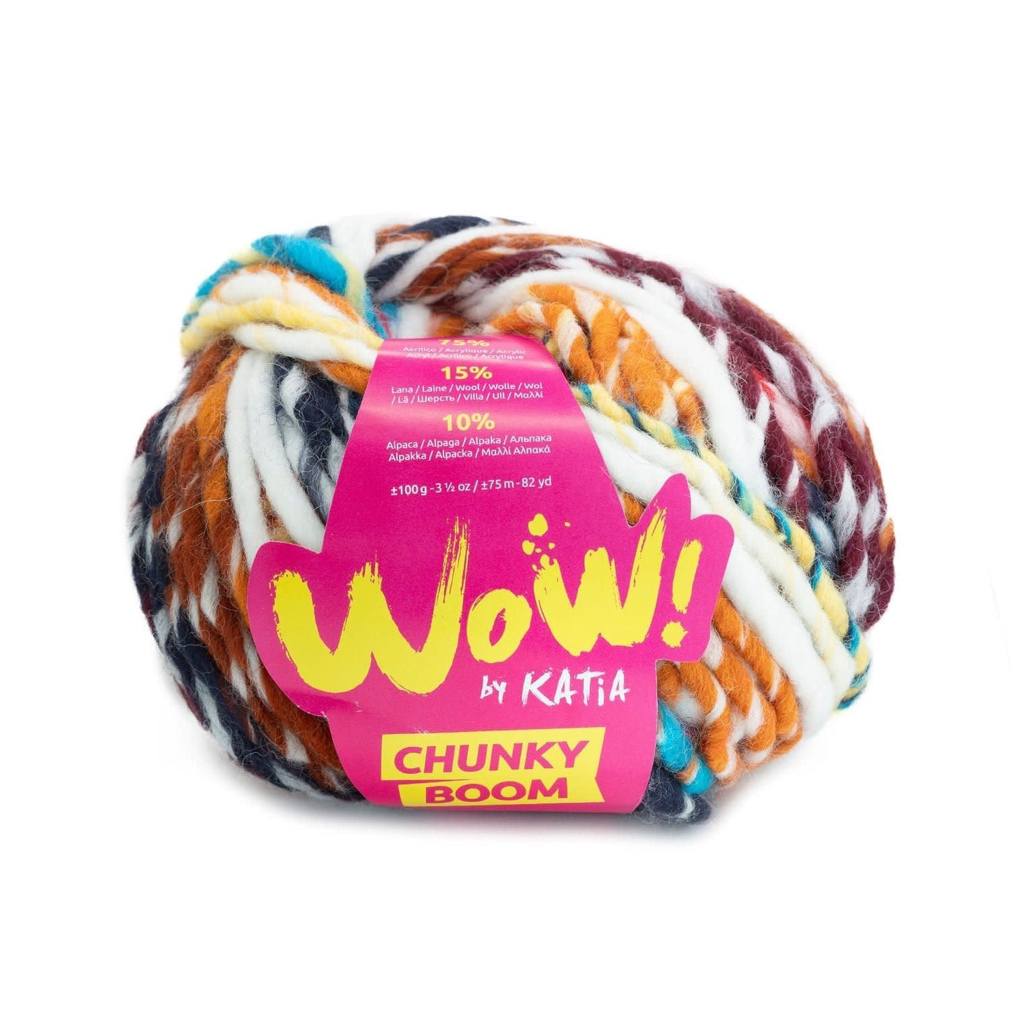 Katia WOW Chunky Boom in kleur 301 - Ideaal voor oversized truien en dekens