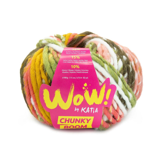 Katia WOW Chunky Boom in kleur 304 - Stoer en grof garen voor chunky projecten