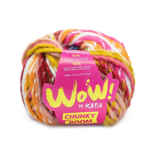 Katia WOW Chunky Boom in kleur 306 - Perfect voor dekens en mutsen