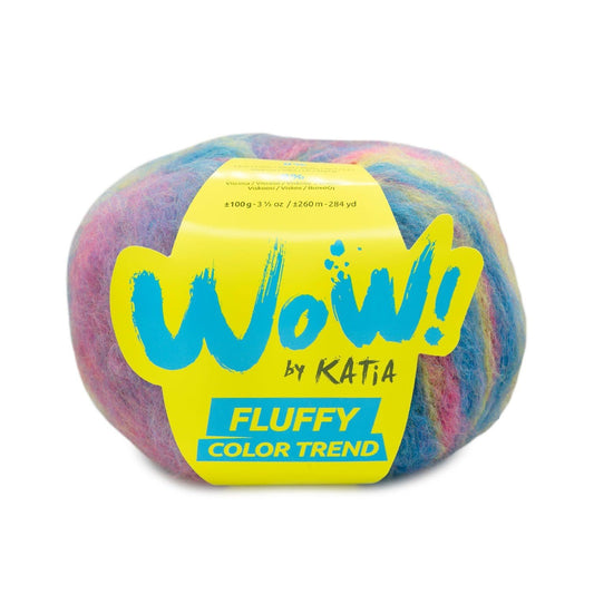Katia WOW! Fluffy Color Trend 302 – Pluizig breigaren voor warme projecten