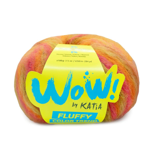 Katia WOW! Fluffy Color Trend breigaren – pluizig garen voor truien en sjaals