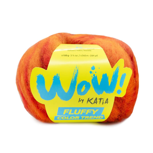 Katia WOW! Fluffy Color Trend 304 – Pluizig breigaren voor warme creaties