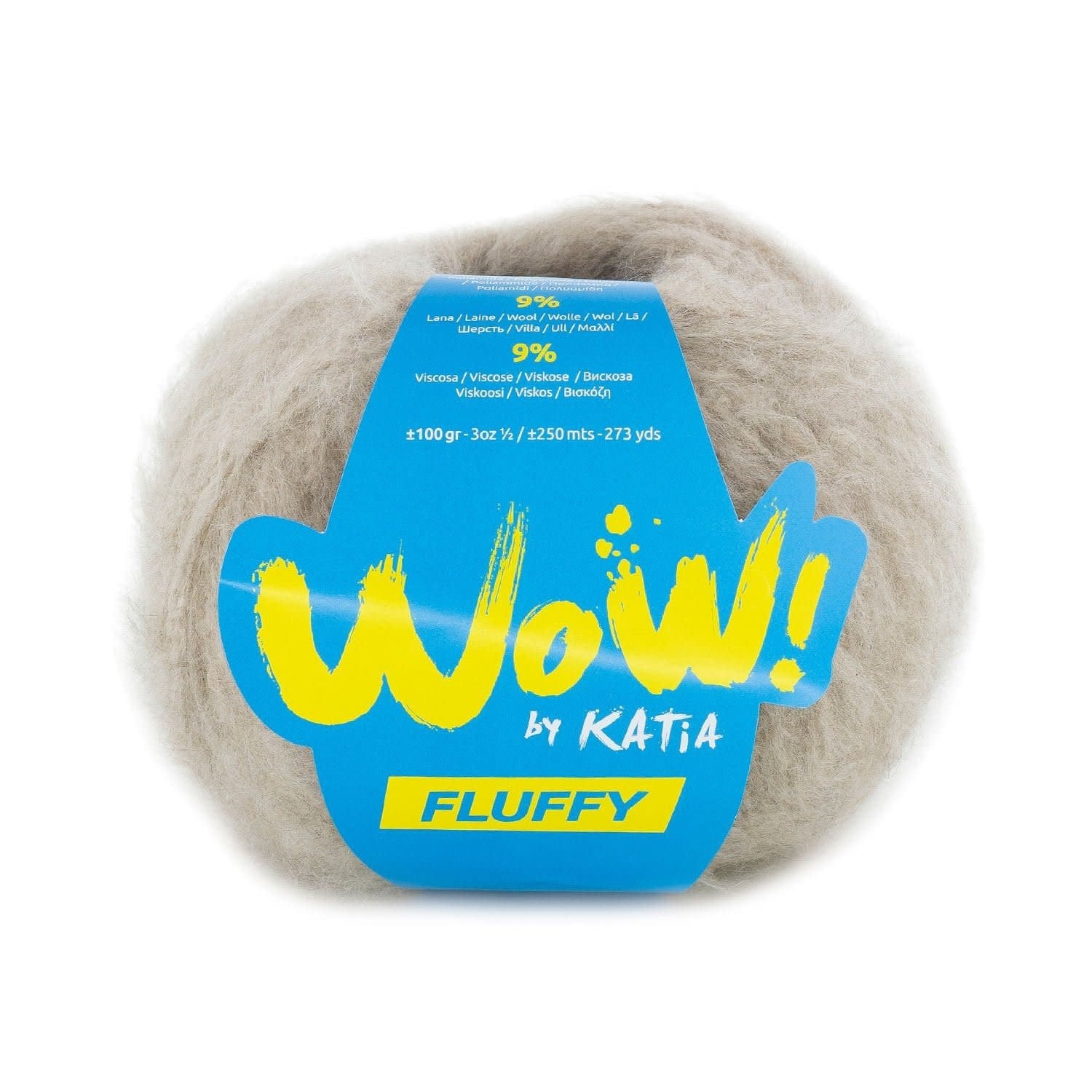 Katia WOW Fluffy breigaren beige - perfect voor brei projecten