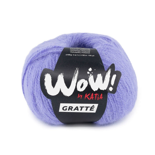 Katia WOW! Gratté breigaren in lila fluorescerend - comfortabel en stijlvol breigaren