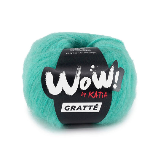 Katia WOW! Gratté breigaren in fluor turkoois - perfect voor comfortabele kleding