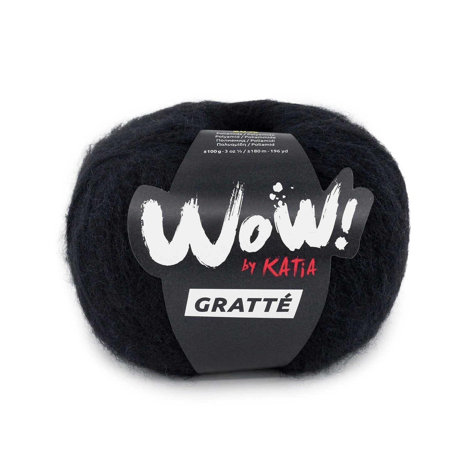 Katia WOW! Gratté breigaren in zwart - zachte textuur voor stijlvolle projecten