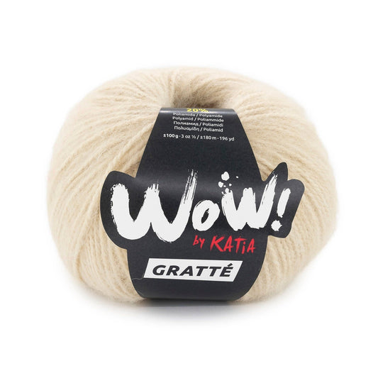 Katia WOW! Gratté breigaren in beige - trendy kleur voor comfortabele kleding