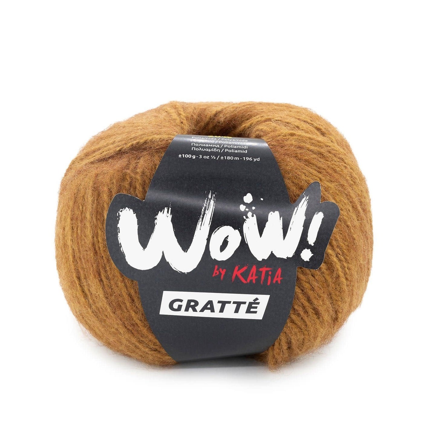 Katia WOW! Gratté breigaren in camel - pluizig effect voor stijlvolle projecten