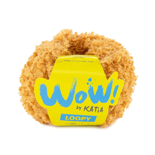Katia WOW Loopy breigaren oranje - warm garen voor wintertrui's