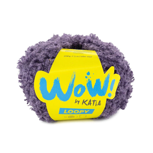 Katia WOW Loopy breigaren paars - kleurrijk garen voor creaties