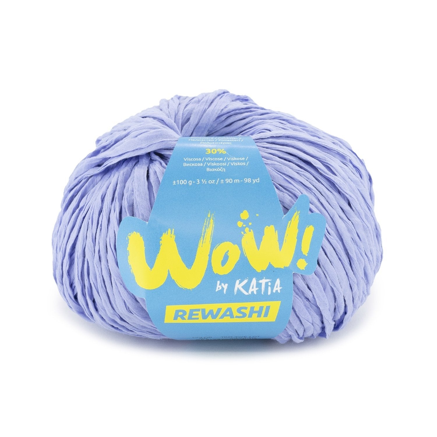 Katia WOW Rewashi lintgaren in lavendel – perfect voor opvallende en kleurrijke creaties
