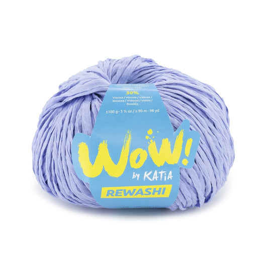 Katia WOW Rewashi lintgaren in lavendel – perfect voor opvallende en kleurrijke creaties