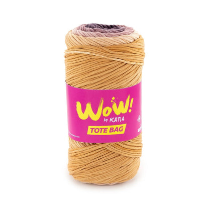 Katia WOW! Tote Bag haakgaren kleur 301 – kleurrijk katoen voor tassen