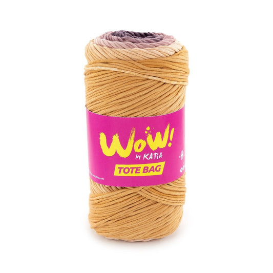 Katia WOW! Tote Bag haakgaren kleur 301 – kleurrijk katoen voor tassen