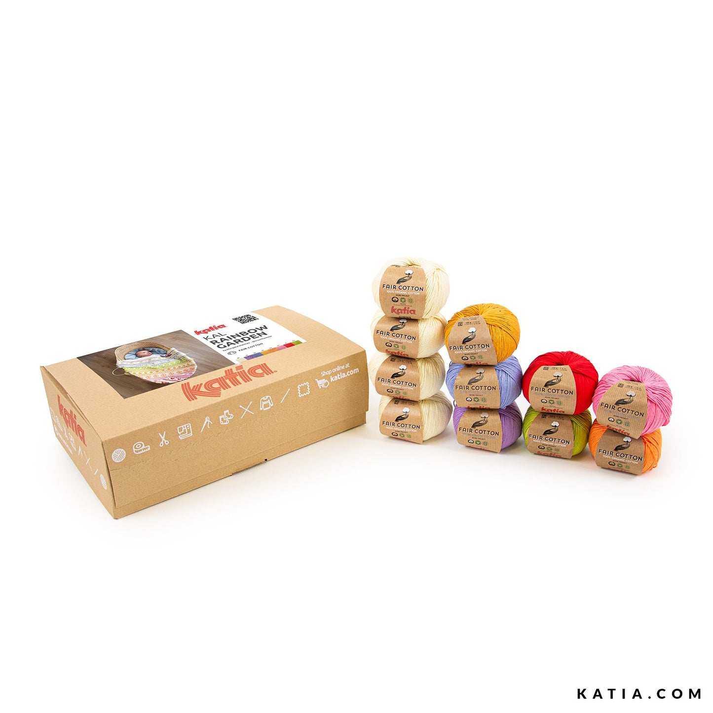 Rainbow Garden babydeken KAL