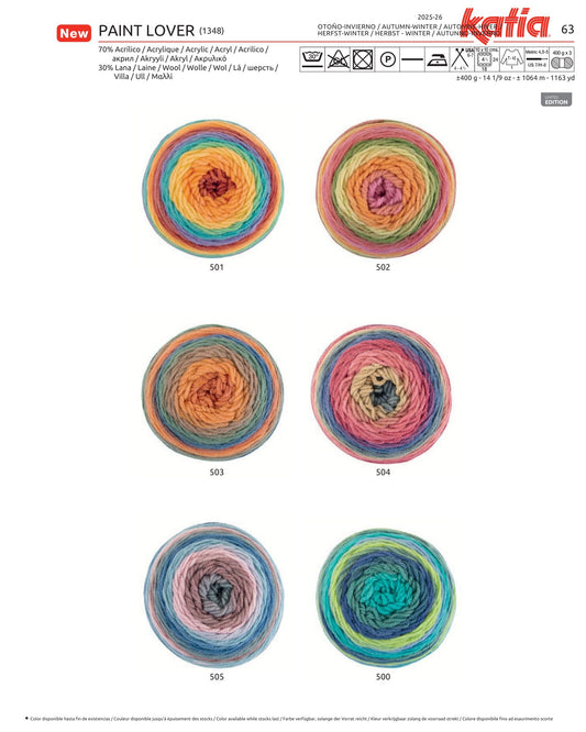 Breipakket Kindertrui en Muts Paint Lover