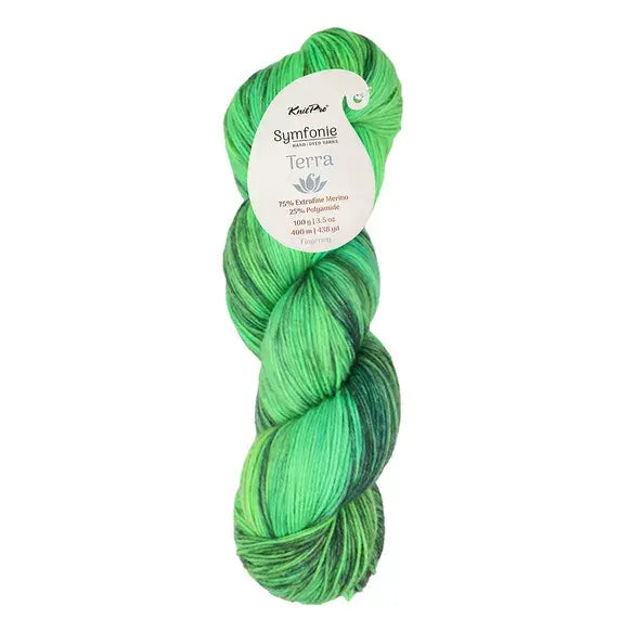 KNITPRO Symfonie Terra in Symfony Terra VR2028 Jungle Secrets – kleurrijk brei- en haakgaren