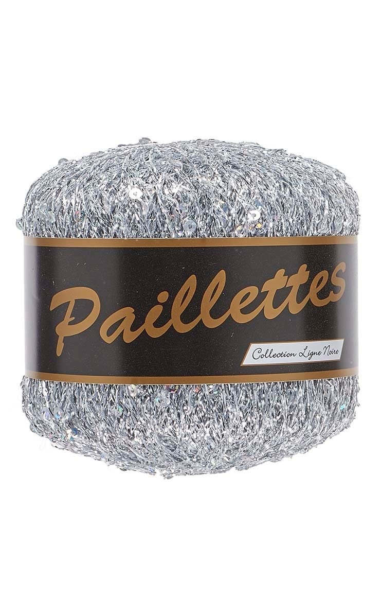LAMMY Paillettes in zilver – glimmend breigaren met pailletten voor extra glans