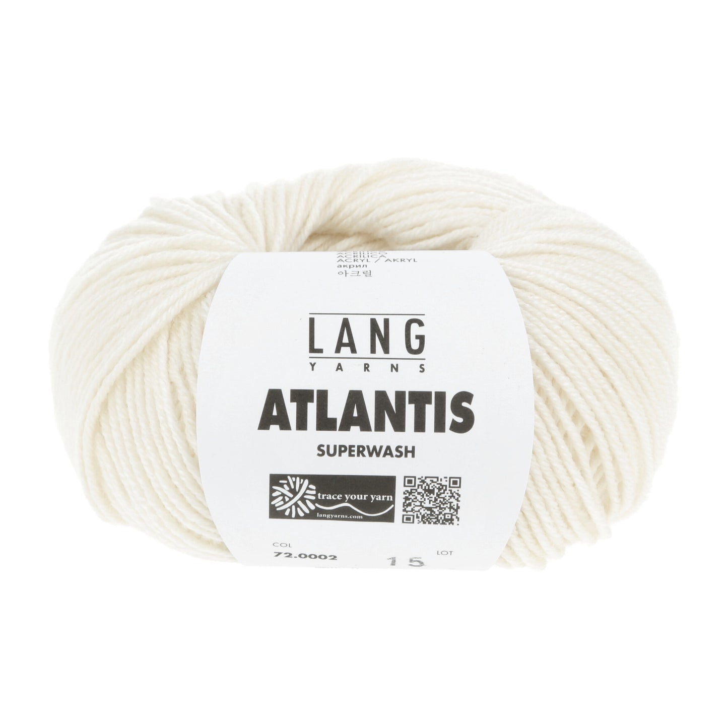 Lang Yarns Atlantis breigaren gebroken wit - duurzaam garen voor woonaccessoires