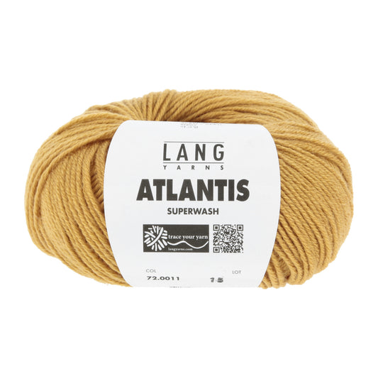 Lang Yarns Atlantis breigaren okergeel - perfect voor breien en haken