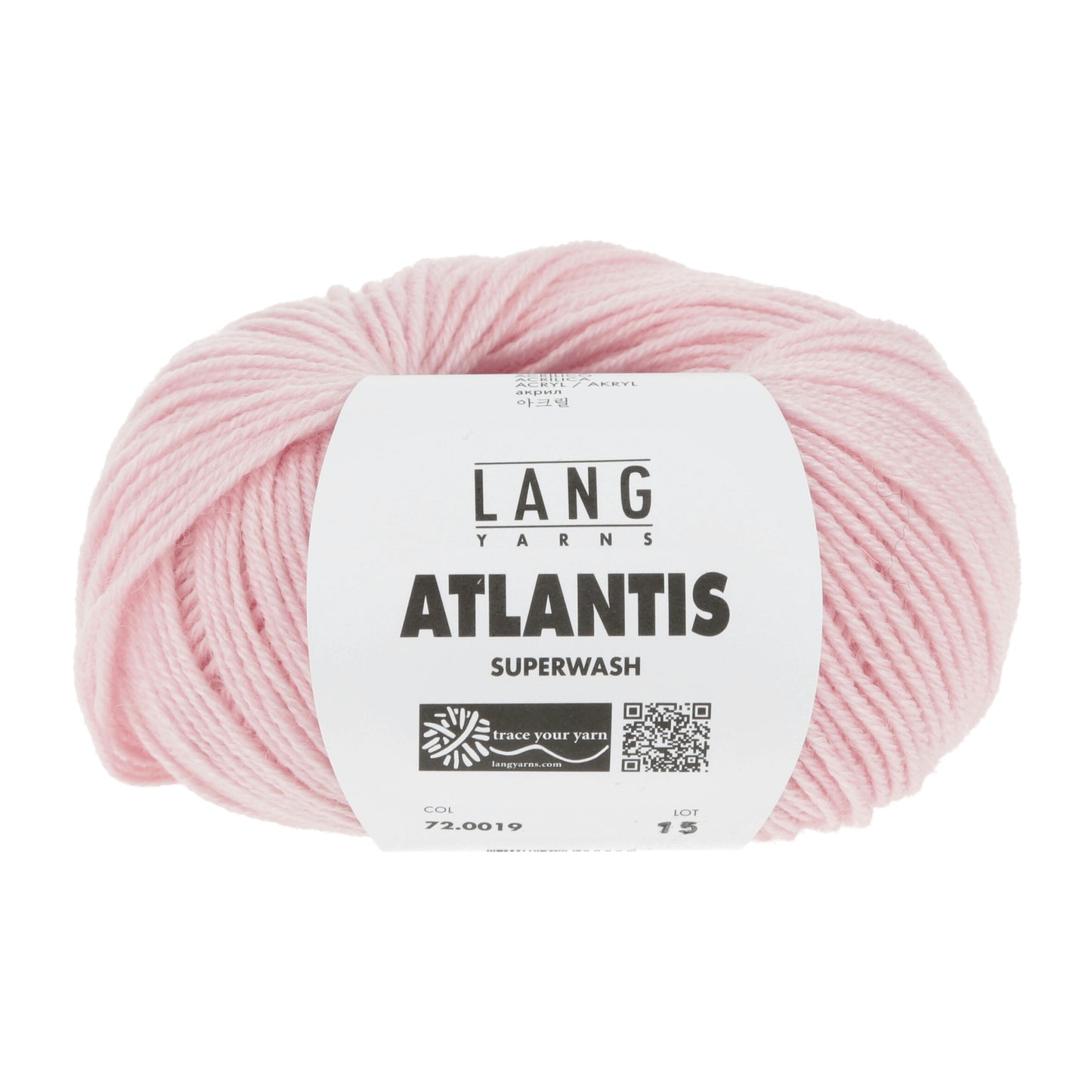Lang Yarns Atlantis breigaren lichtroze - geschikt voor diverse breiprojecten