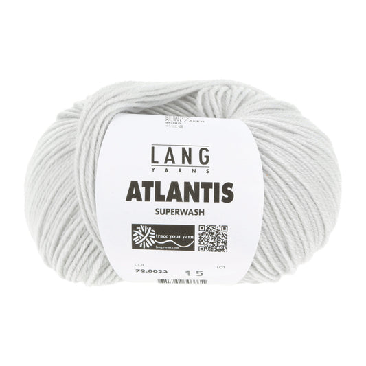 Lang Yarns Atlantis breigaren lichtgrijs - duurzaam voor kinderkleding
