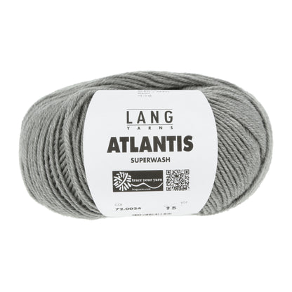 Lang Yarns Atlantis breigaren grijs - veelzijdig voor breien en haken