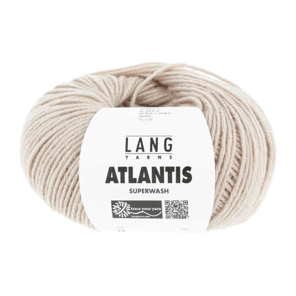 Lang Yarns Atlantis breigaren wit - sterk wol-acryl mengsel voor kinderkleding