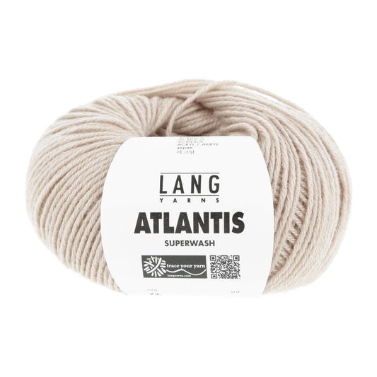 Lang Yarns Atlantis breigaren wit - sterk wol-acryl mengsel voor kinderkleding