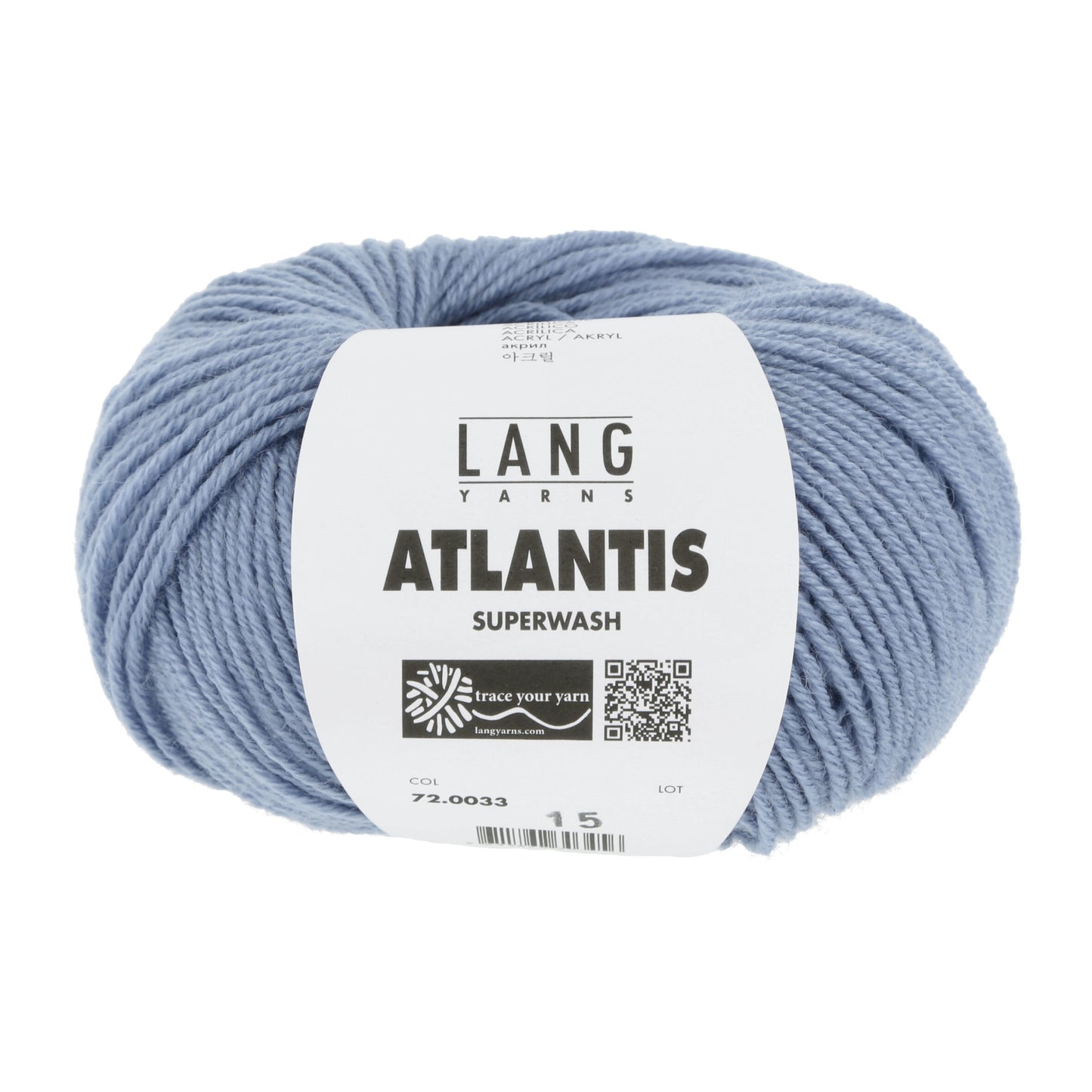 Lang Yarns Atlantis breigaren wit - sterk wol-acryl mengsel voor kinderkleding