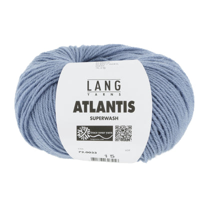 Lang Yarns Atlantis breigaren wit - sterk wol-acryl mengsel voor kinderkleding