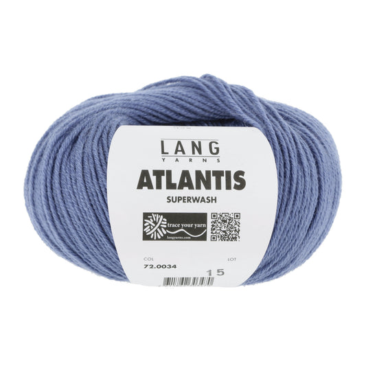 Lang Yarns Atlantis breigaren wit - sterk wol-acryl mengsel voor kinderkleding
