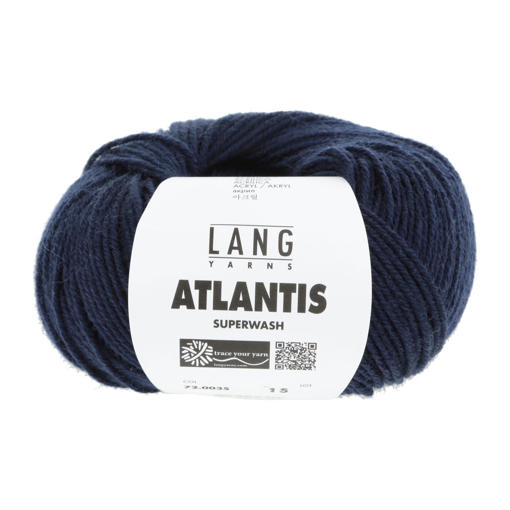 Lang Yarns Atlantis breigaren wit - sterk wol-acryl mengsel voor kinderkleding