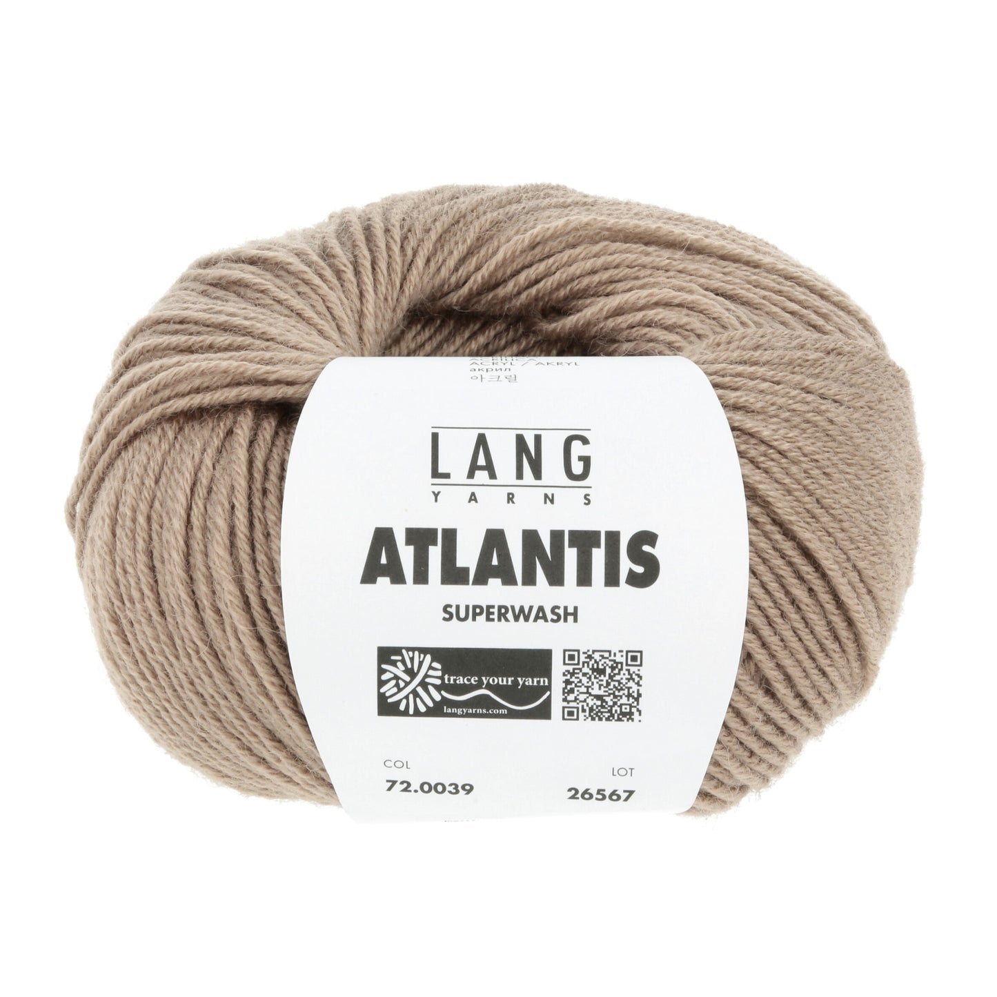 Lang Yarns Atlantis breigaren wit - sterk wol-acryl mengsel voor kinderkleding