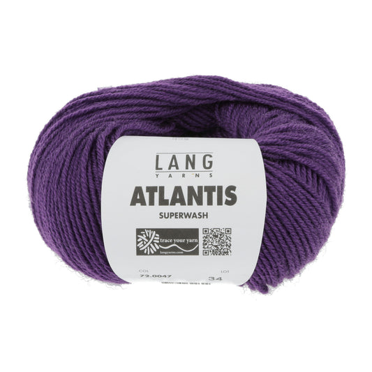 Lang Yarns Atlantis breigaren wit - sterk wol-acryl mengsel voor kinderkleding