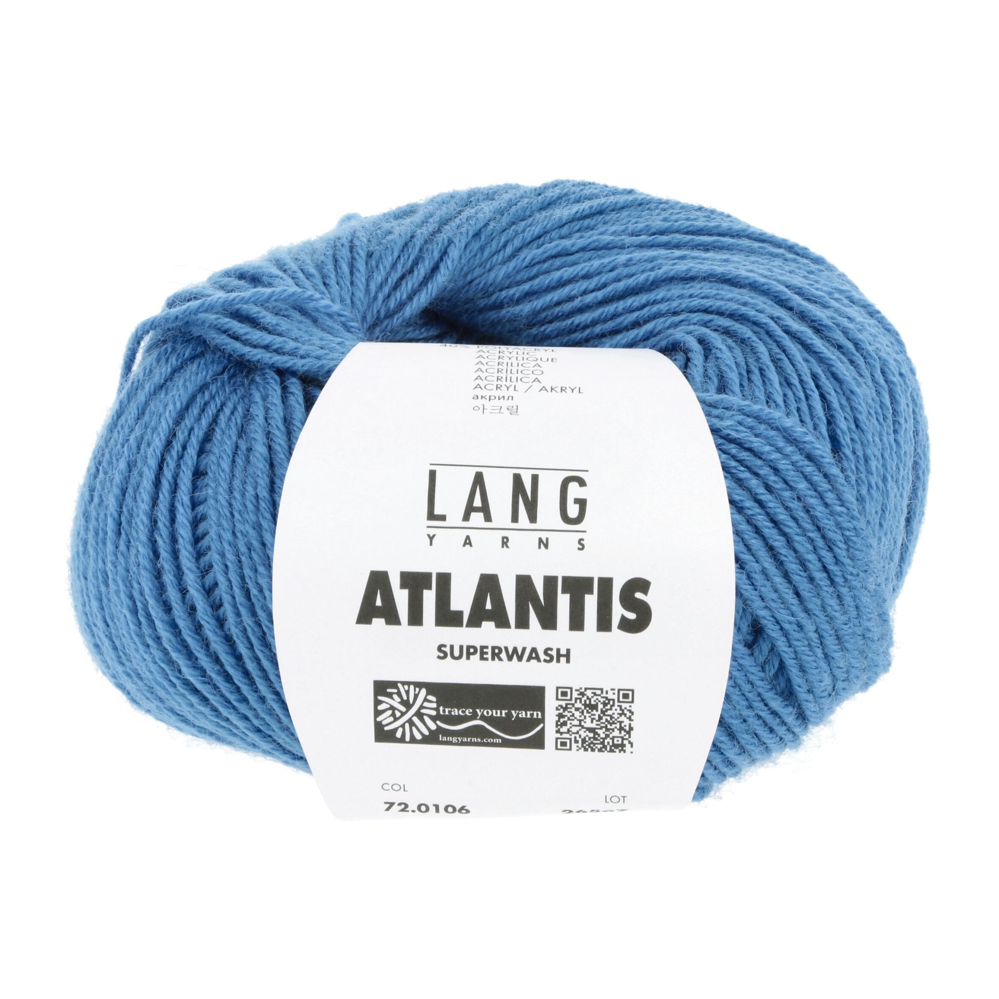 Lang Yarns Atlantis breigaren wit - sterk wol-acryl mengsel voor kinderkleding