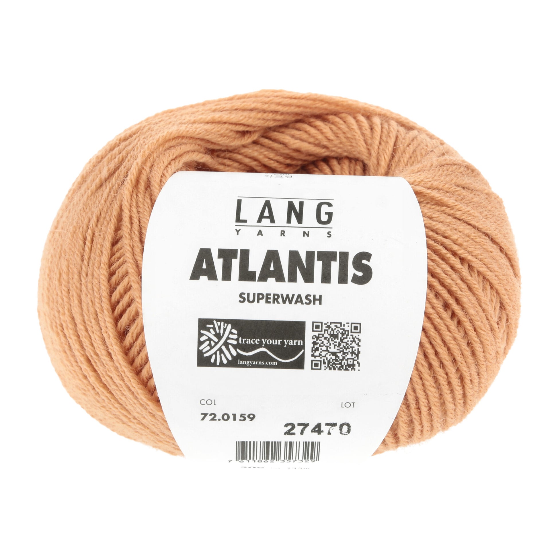 Lang Yarns Atlantis breigaren wit - sterk wol-acryl mengsel voor kinderkleding