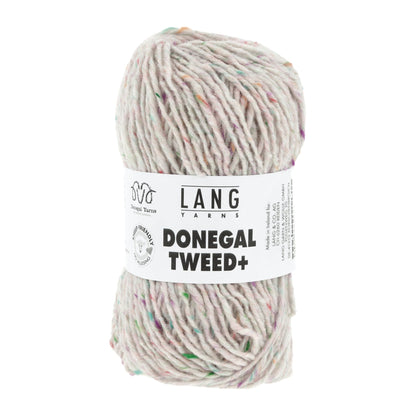 Donegal Tweed + wolgaren in wit - rustieke uitstraling