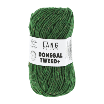 Donegal Tweed + wolgaren in donkergroen - ideaal voor breiprojecten