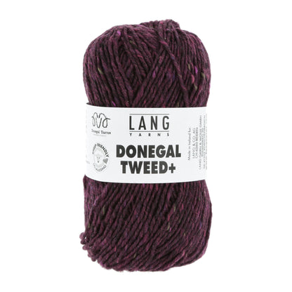 Donegal Tweed + wolgaren in bessen - geschikt voor wassen bij 30°