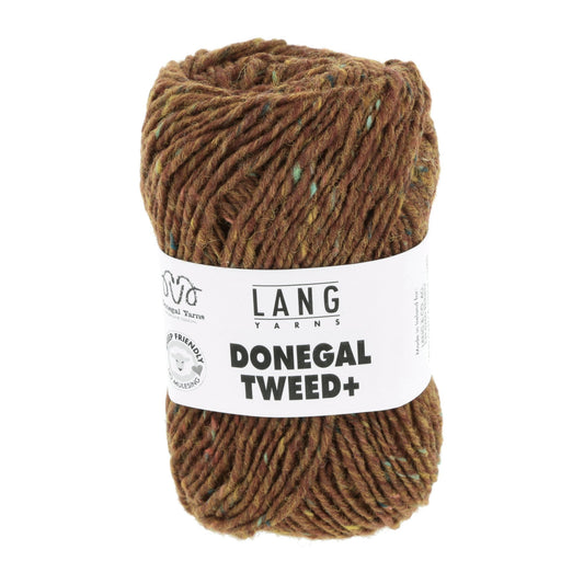 Donegal Tweed + wolgaren in koper - uniek karakter voor breiaccessoires