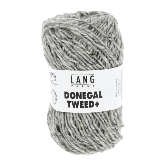Donegal Tweed + wolgaren in lichtgrijs - geschikt voor wassen bij 30°