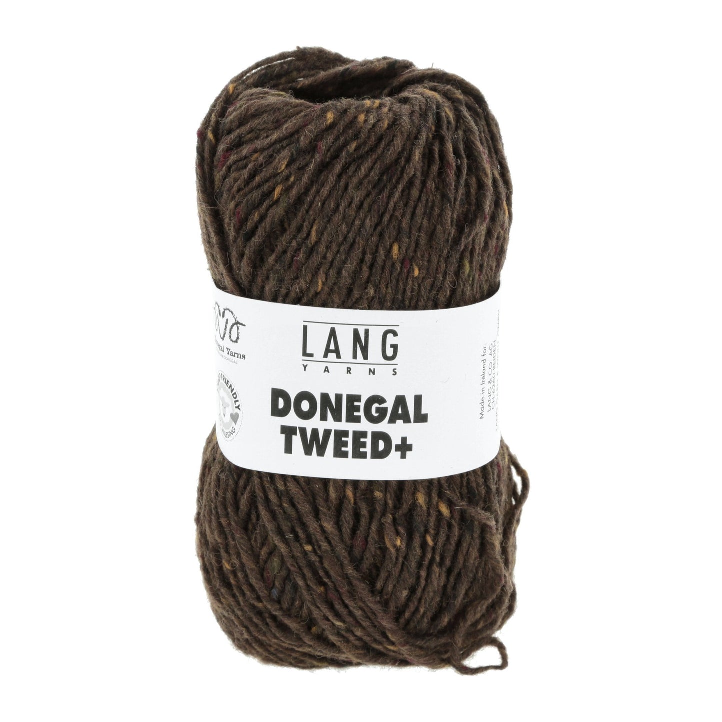 Donegal Tweed + wolgaren in bruin - tijdloze patronen beschikbaar