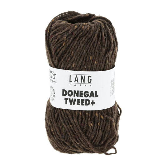 Donegal Tweed + wolgaren in bruin - tijdloze patronen beschikbaar