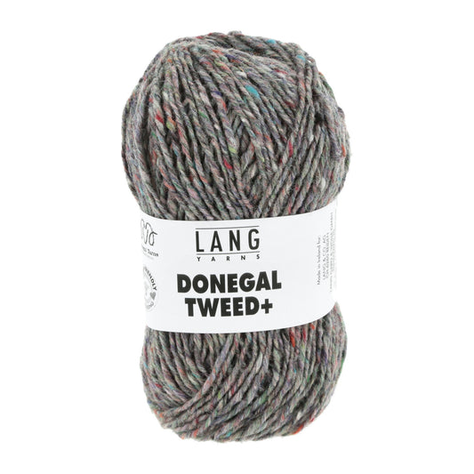 Donegal Tweed + wolgaren in steen - perfect voor truien maat 42