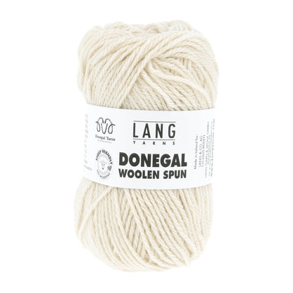 Lang Yarns Donegal Woolen Spun wit – luchtig gesponnen Ierse wol