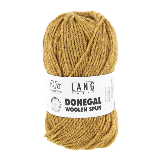 Lang Yarns Donegal Woolen Spun mosterdgeel – warm en volumineus breigaren