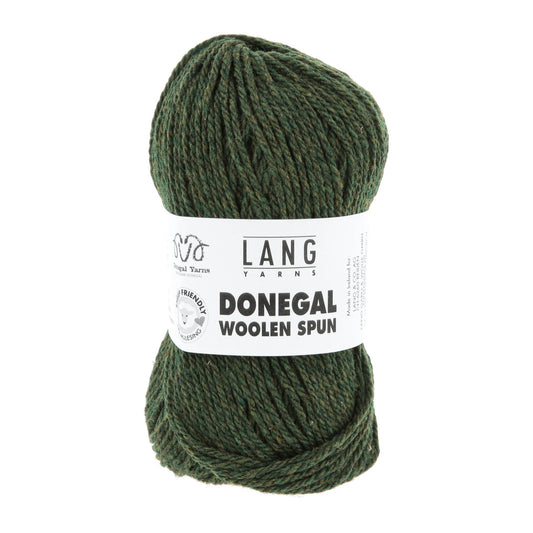 Lang Yarns Donegal Woolen Spun groen – rustieke uitstraling met diepte
