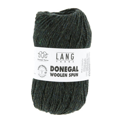 Lang Yarns Donegal Woolen Spun donkergroen – levendig effect met nuance